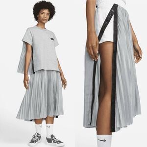 Nike x Sacai Pleated Skirt Size XS Layered Technical Midi Skirt